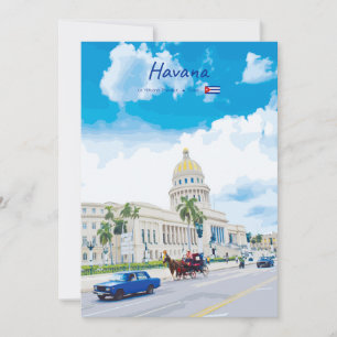 Convites Havana, Cuba - Alma Clássica Vintage