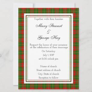 Convites Hay Scottish Weding Invitation