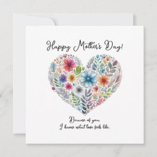 Convites Heart Shape Happy Mother’s Day