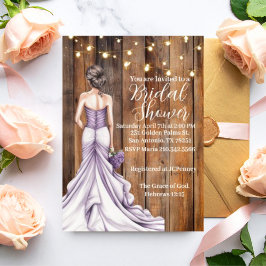 Convites Hebrews 12:15 Graceful Bridal Shower Invitation