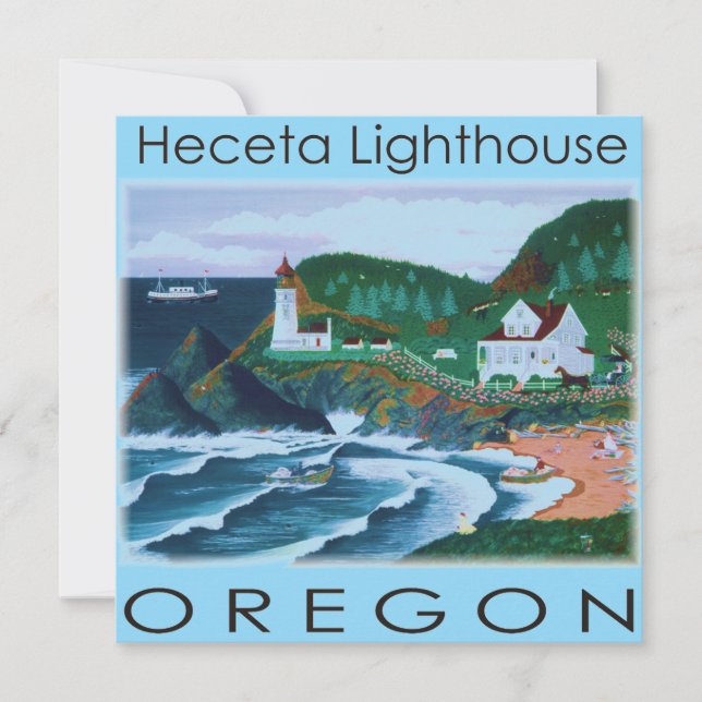 Convites Heceta Lighthouse (Frente)