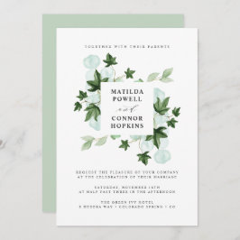 Convites Hedera | Casamento Botânico de Ivy Eucalyptus Verd