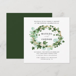 Convites Hedera Floresta de Ivy-Frame Casamento Botânico