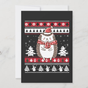 Convites Hedgehog Christmas