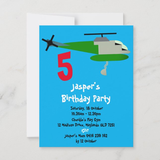 Convites Helitack (Frente)