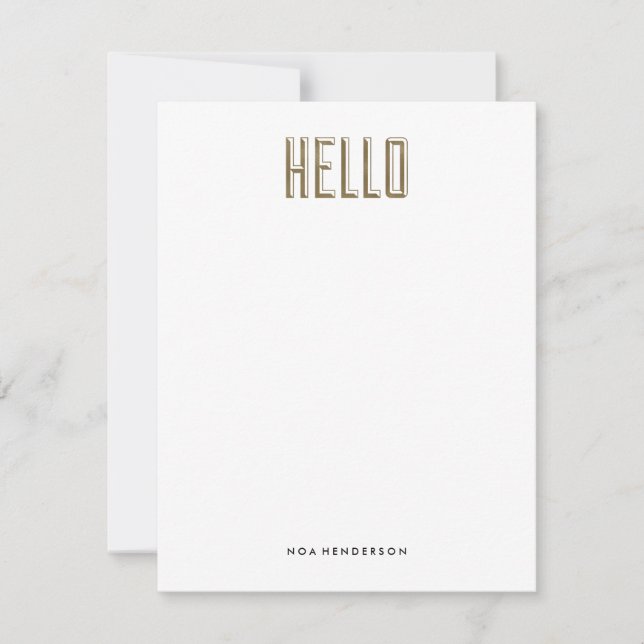 Convites Hello Gem Personal Stationery (Frente)