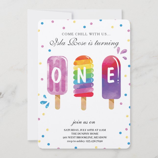 Convites Hello Summer Festa de aniversário (Frente)