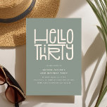 Convites HELLO THIRTY Modern aniversário de 30 anos<br><div class="desc">Atenção a todos os aniversários, meninos e meninas! Prepare-se para tocar no seu grande estilo 3-0 com o nosso Convite de festas aniversário de 30 anos moderno e chic. O design apresenta um título lúdico, mas sofisticado, "OLÁ, TRINTA", seguido de um modelo de partido fácil de personalizar. Escolha sua própria...</div>