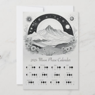 Convites Hemisfério Sul do Ciclo da Lua da Fase Lunar 2024