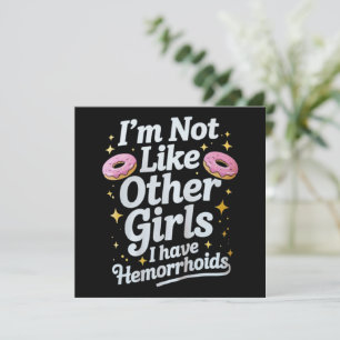 Convites Hemoroide Embaraçoso Humor Adulto Inapropriado