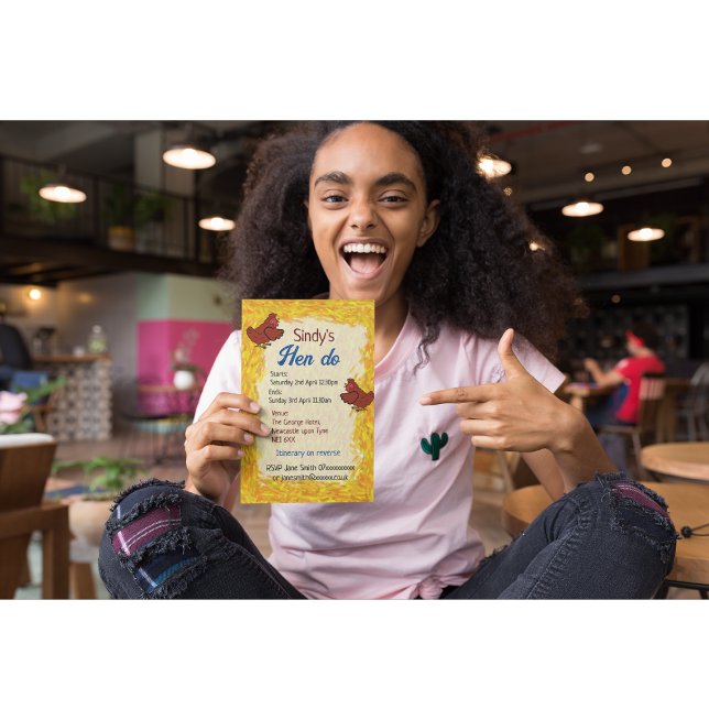 Convites Hen do baile de despedida de solteira de casamento (Criador carregado)