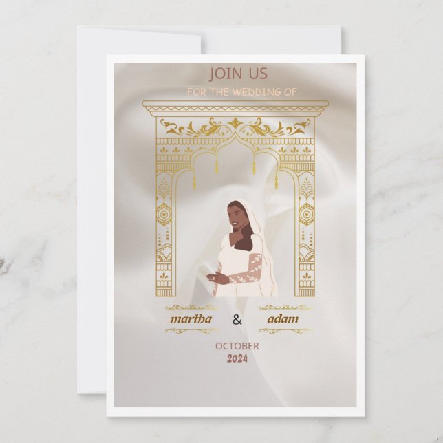 Convites hena de casamento (Frente)