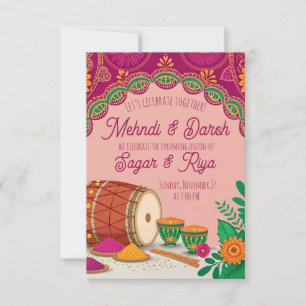 Convites Henna Dholki 