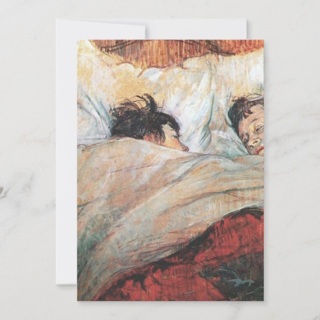 Convites Henri De Toulouse Lautrec Bed (Frente)