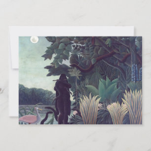 Convites Henri Rousseau - A Encantadora de Serpentes