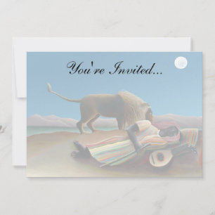 Convites Henri Rousseau - O Cigano Que Dorme