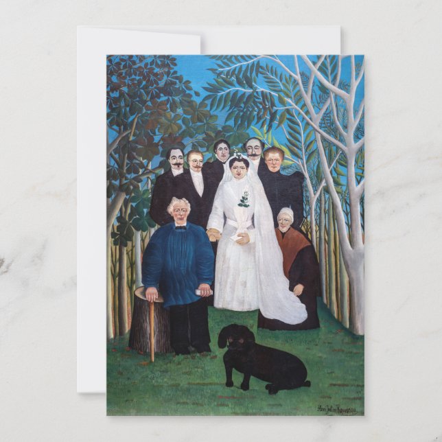 Convites Henri Rousseau - O Grupo do Casamento (Frente)