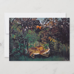 Convites Henri Rousseau - O Leão Faminto