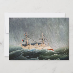 Convites Henri Rousseau - O Navio na Tempestade
