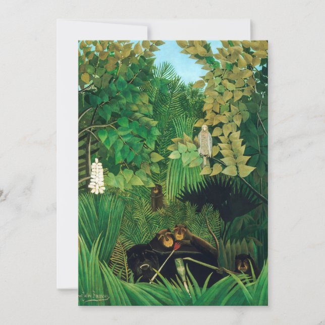 Convites Henri Rousseau - Os Jesters Feliz (Frente)