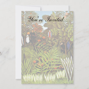 Convites Henri Rousseau - Paisagem Exótica Arte da Selva