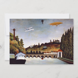 Convites Henri Rousseau - Ponte de Sèvres e colinas de Clam