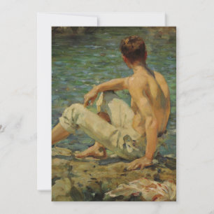 Convites Henry Scott Tuke Dourado E Verde