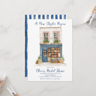 Convites Her New Chapter Begins Book themed Bridal Shower