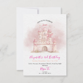 Convites Her Royal Highness Princess Birthday Party Invite