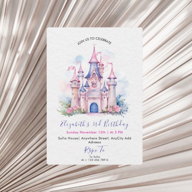 Convites Her Royal Highness Princess Birthday Party Invite (Criador carregado)
