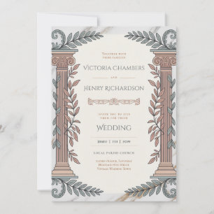 Convites Herança Casamento Neoclássico Greco-Romano