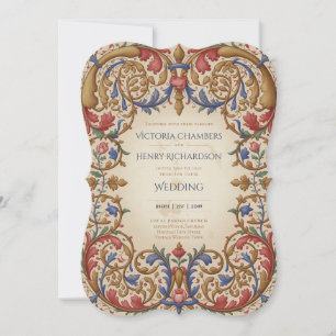 Convites Herança Casamento Ornate Renascentista Barroco