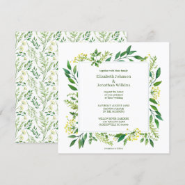Convites Herbos Botânicos Primavera Verde