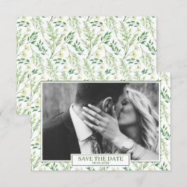 Convites Herbos Botânicos Primavera Verde Salvem a Data