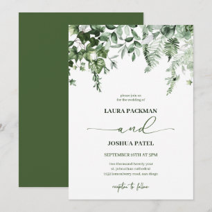 Convites Herdeiro e Romântico Ivy e Casamento Sage