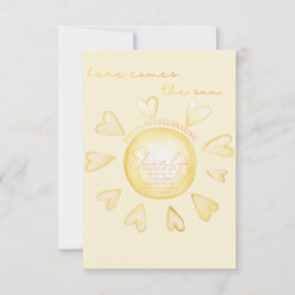 Convites Here Comes The Sun Baby Shower Invite 
