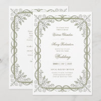 Heritage | Edwardian Sage Ribbon Scroll