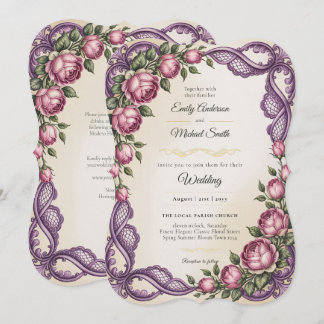 Convites Heritage | Rococo and Victorian Botanical Wedding