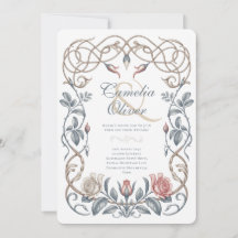 Heritage Victorian Blush, Blue Floral Wedding