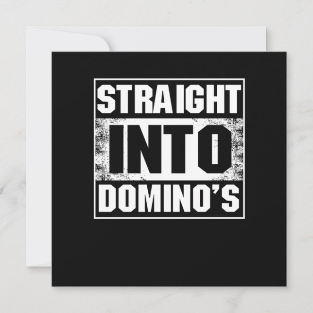 Convites Hetero em Dominoes Azulejos Puzzler Jogo Presente (Frente)