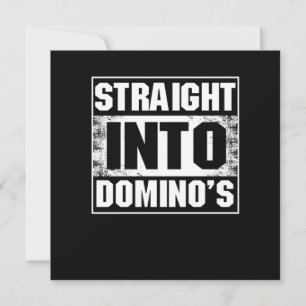 Convites Hetero em Dominoes Azulejos Puzzler Jogo Presente