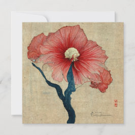 Convites Hibiscus Flower Painting