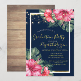 Convites Hibiscus, Luzes, Madeira, Festa de formatura