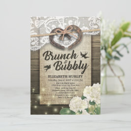 Convites Hídrangea Brunch e Chá de panela de Borracha