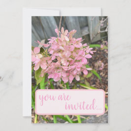 Convites Hidrangea rosa