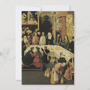 Convites Hieronymus Bosch - O Banquete Casamento em Cana