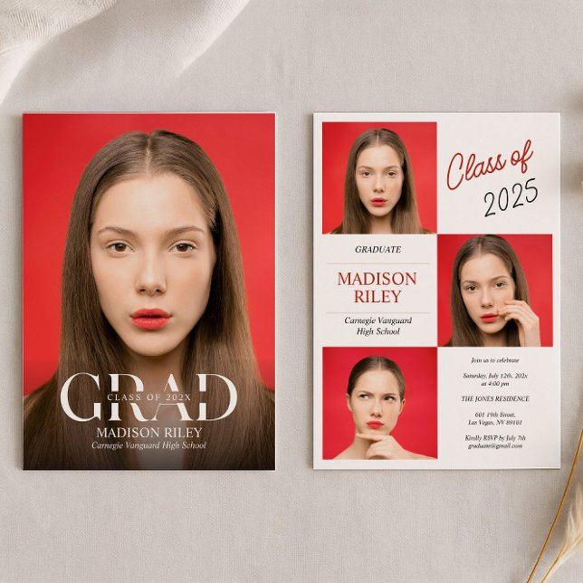 Convites High School Photo Graduation Invitation (Criador carregado)