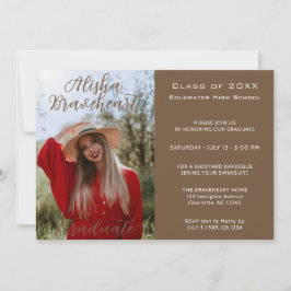 Convites High School Photo Graduation Party Invitation