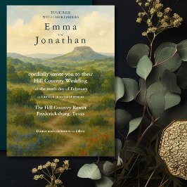 Convites Hill Country Texas Unique Wedding Invitation Cards