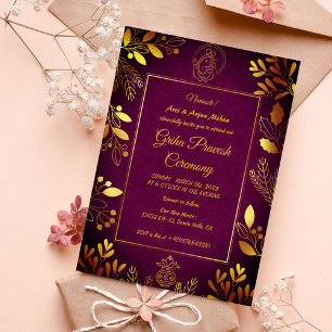 Convites Hindu House Warming Griha Pravesh